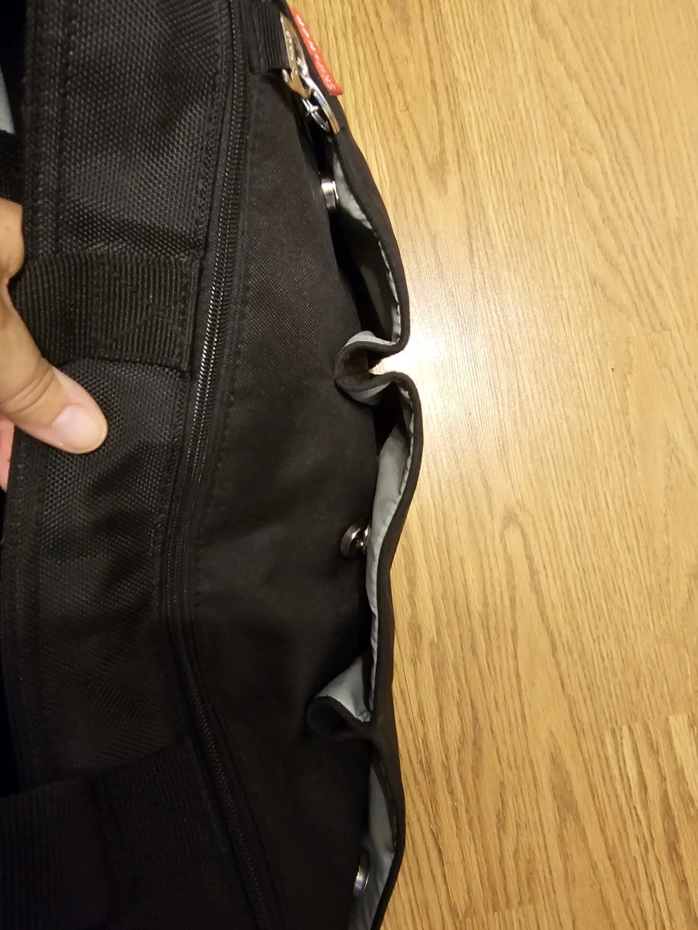 Skip Hop Black Large Diaper Bag with Multiple Front Pockets